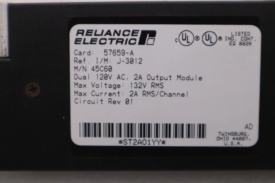 Reliance Electric 57659-A Programmable Controller Output Module NEW IN BOX G847A - Image 3 of 4