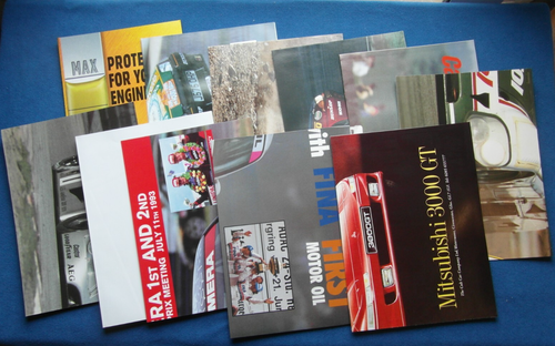 Job Lot of 11 Mixed Autosport 1990's Motor Sport Posters Most Shown