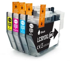 4pk LC3013 Ink Cartridges for Brother LC3011 MFC-J491DW J497DW MFC-J895DW J690DW