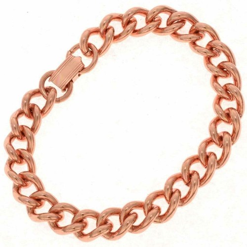 Pure Copper Chain Link Bracelet Mens 