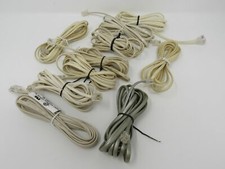 Standard Lot of 10 Phone Cords Cables RJ-11 Variety of Lengths
