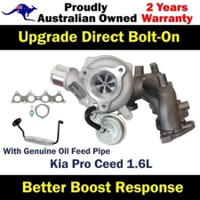 Turbo Pros Upgrade Billet Turbo+Genuine Oil Feed Pipe For Kia Pro Ceed 1.6L