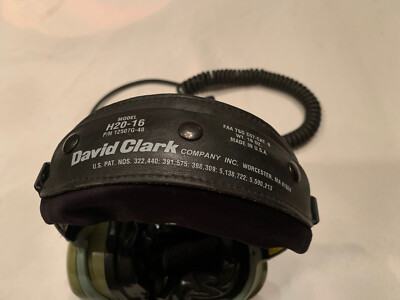 David Clarke Headset Model H20-16 Used Not Checked Military Issue
