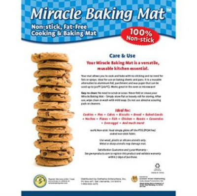 Miracle Baking Mat Non Stick Reusable Cooking Oven Microwave Non