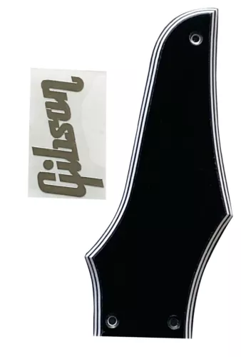Guitar Pickguard For Gibson Firebird Non-Reverse"Logo"Truss Rod Cover Black