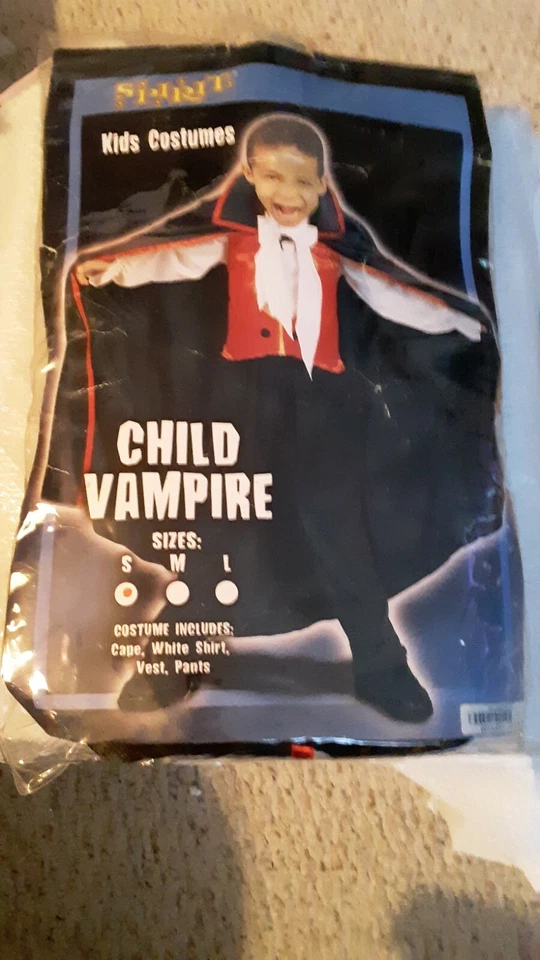Spirit Child Vampire Kids Costume Size S - Image 3 of 4