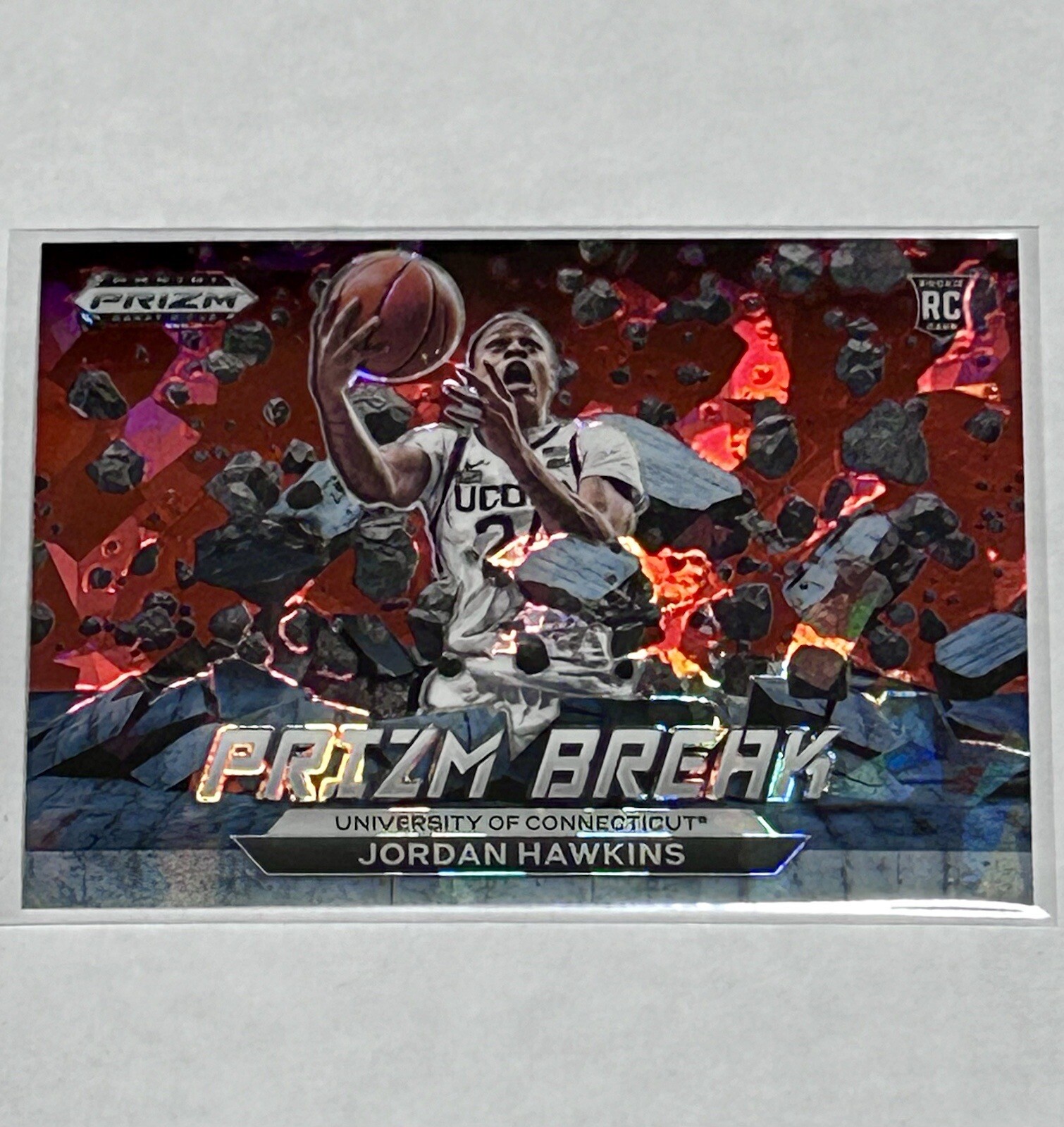 Jordan Hawkins 2023-24 Prizm Draft Picks Prizm Break #4 Red Cracked Ice Rookie thumbnail 6