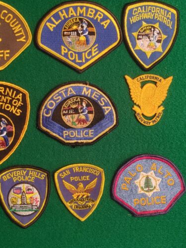 Lot (16) Vintage unbenutzt verschiedene California Police Corrections Patches CHiP's - Bild 4 von 11