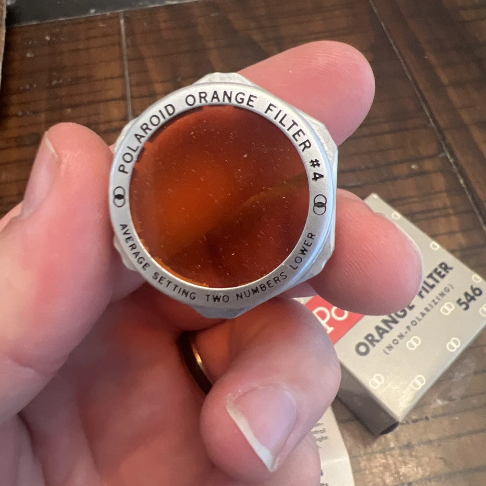 POLAROID NON POLARIZING 546 ORANGE FILTER #4 for Polaroid Land Cameras - Image 3 of 4