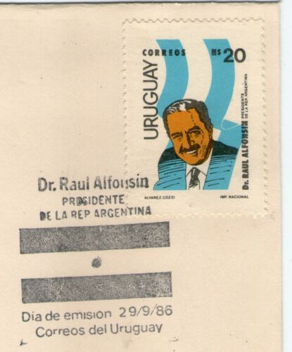 FDC Raúl Alfonsin TT Präsidenten - Bild 1 von 2
