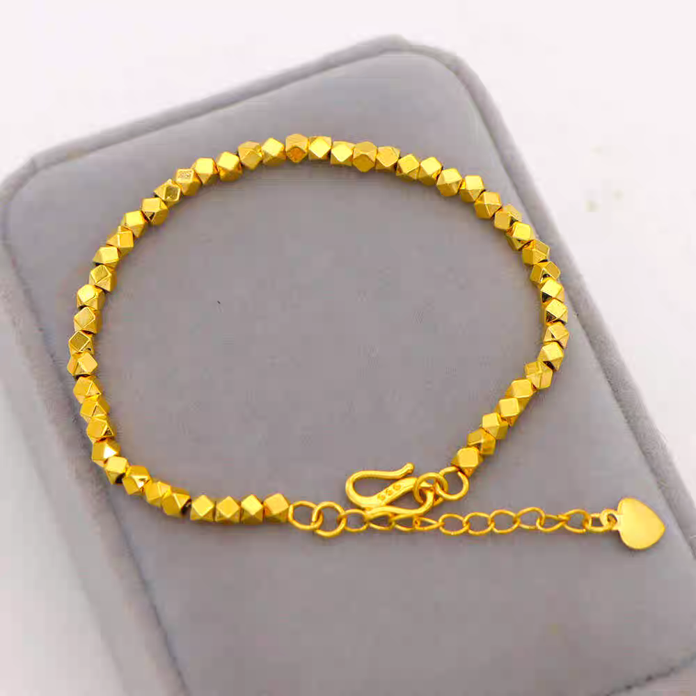 Domineering 48k Gold Plated Fashion Bracelet Cute Gift for Girls 1pc-image