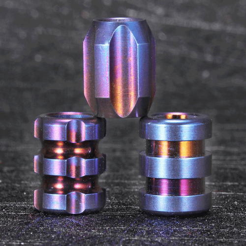 Titanium Alloy Knife Lanyard Bead Necklace Paracord Pendant Bracelet Bead DIY - Picture 3 of 28