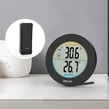 BALDR Wireless Hygrometer Thermometer Indoor Outdoor with Sensor C/F Display