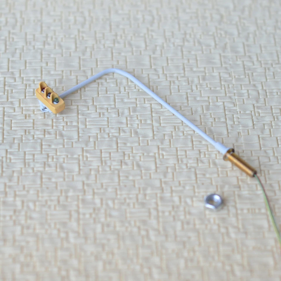 2 x traffic signal light HO OO scale model railroad crossing walk LED lamps #1U - Image 3 of 4