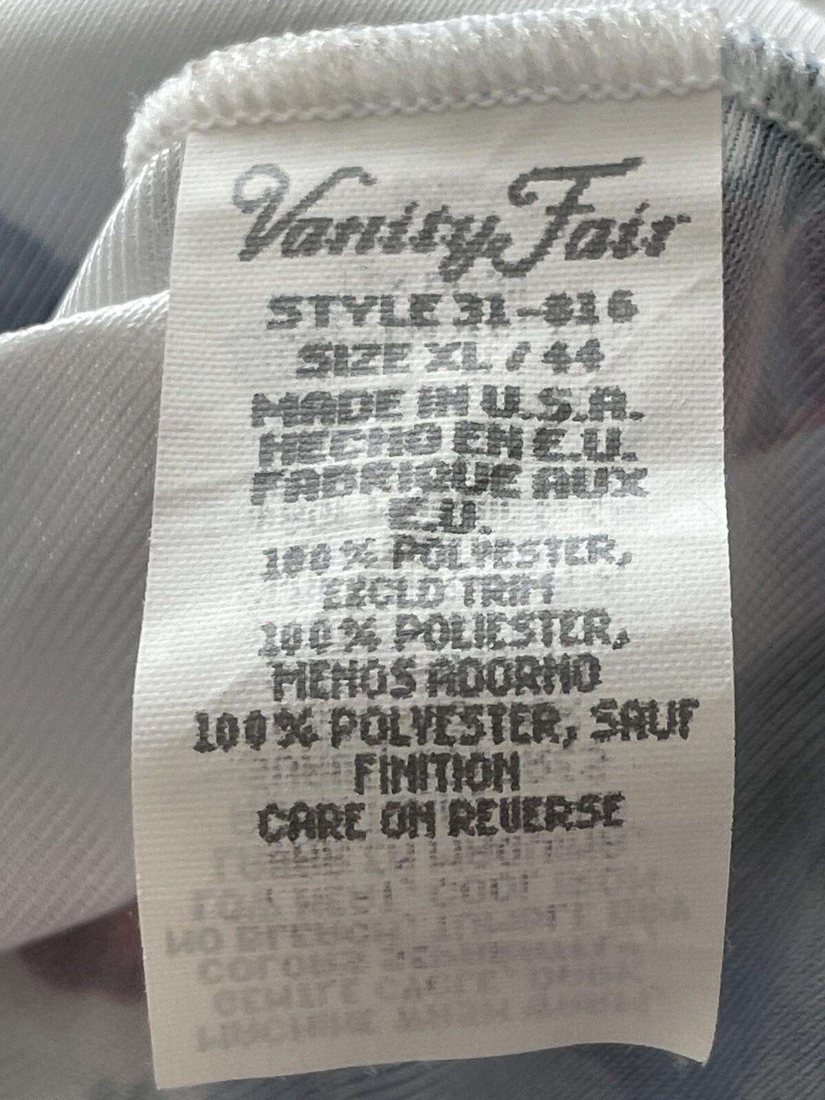 Vanity Fair Women’s Blue & Rose Country Floral Robe Size XL | eBay