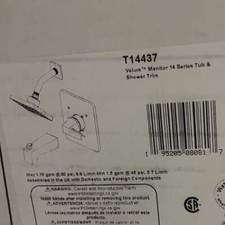 Delta Velum 14 Chrome 1.75 GPM Tub and Shower Trim Package T14437