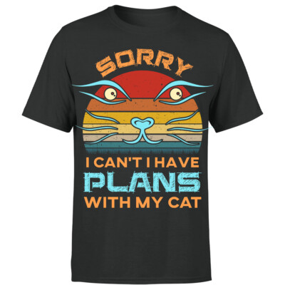 Meow Katzenliebhaber T-Shirts für Katzenliebhaber für Katzenmama T-Shirt Top #P1#OR