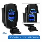 Dual Car Cigarette Lighter Socket Charger Power Adapter USB Splitter 60cmWire UK