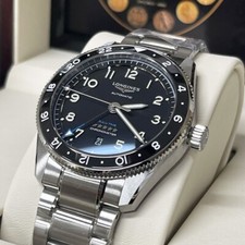 NEW Longines Spirit Zulu Time 42mm Black Dial Steel Men's Watch L38124536 2