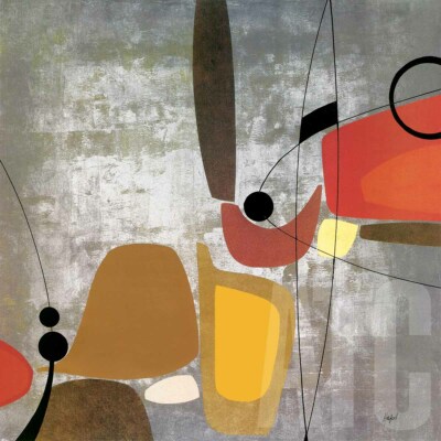 27W''x27H'' LOGIC and BALANCE II by DANIELLE HAFOD - SYMBOLIC CHOICES OF CANVAS