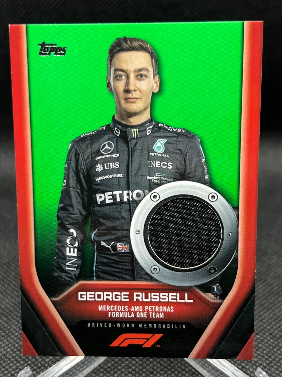 GEORGE RUSSELL 2022 Topps Formula 1 Hobby Relic GREEN PARALLEL 9/75 MERCEDES