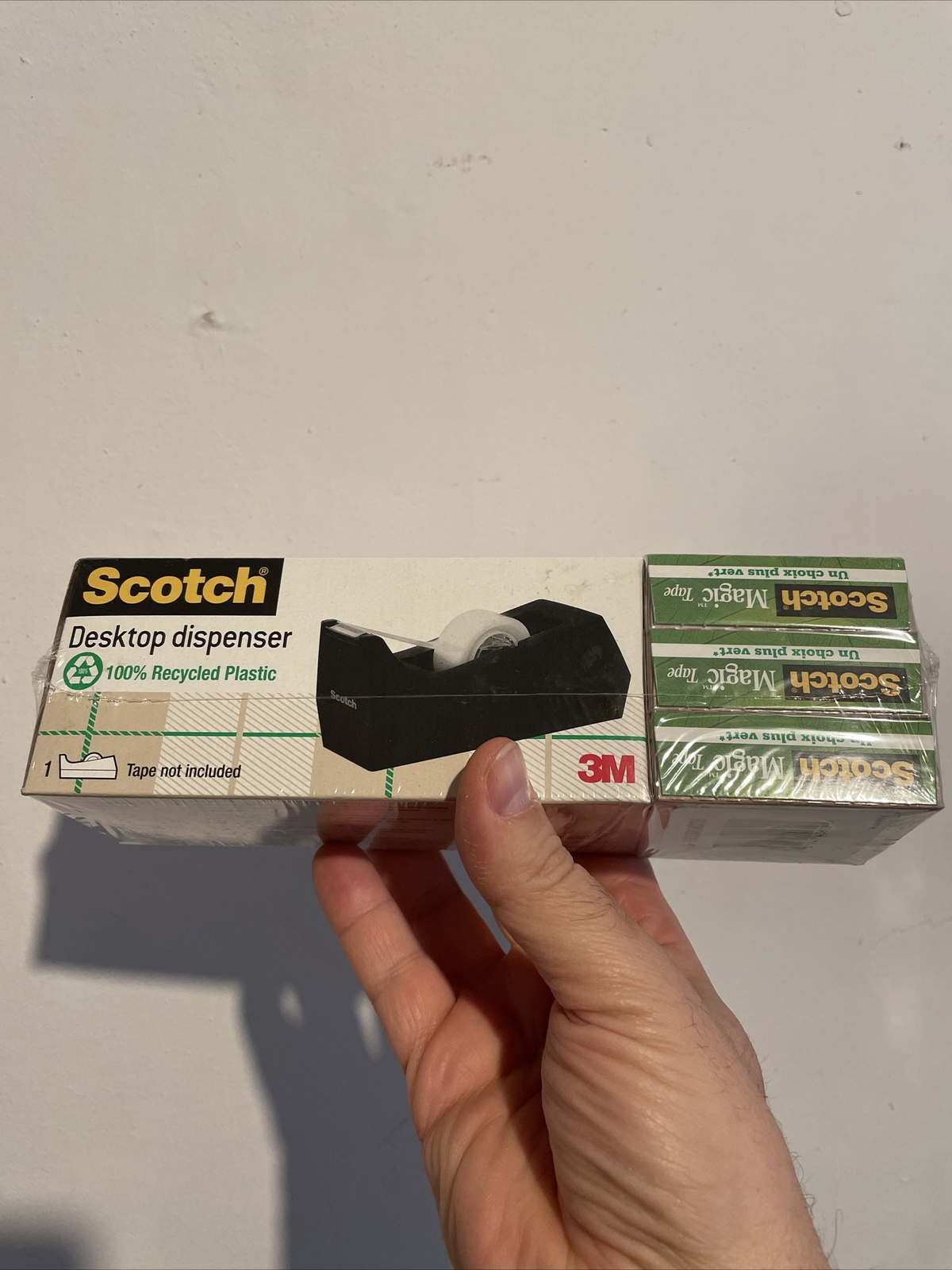 Dispenser nastro da tavolo 3M Scotch + 3 Rotoli Magic Tape