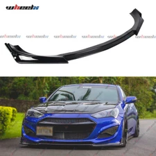 FOR 13-16 HYUNDAI GENESIS COUPE 2DR KS STYLE FRONT BUMPER LIP SPLITTER GLOSS BLK