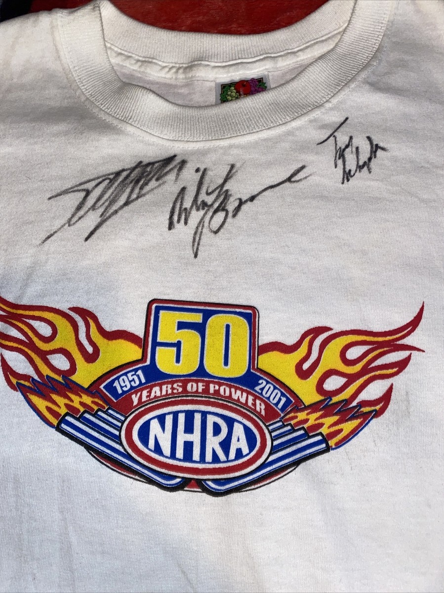 Summit NHRA Las Vegas 2001 The Strip Drag Racing T Shirt Size L 