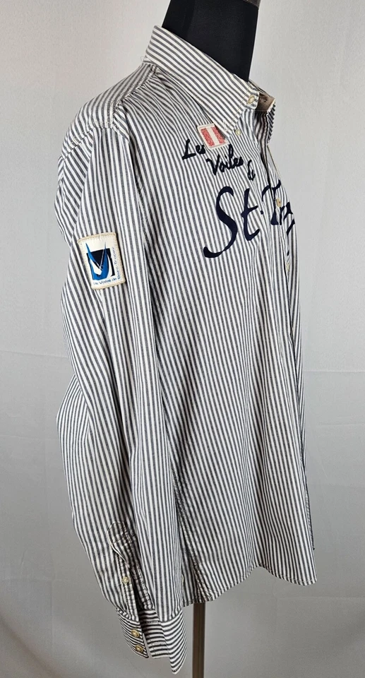 Gaastra Crew St. Tropez Edición Limitada. Parches XL manga larga con botones a rayas grises Foto 4 de 4