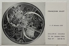 FRANCOISE GILLOT - Carton d invitation - 1975