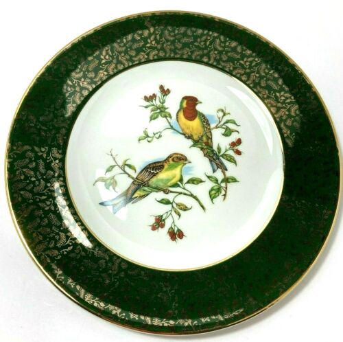 Vintage Wood and Sons  Decorative Plate  English Ironstone Bird Motif  10" - Picture 1 of 5