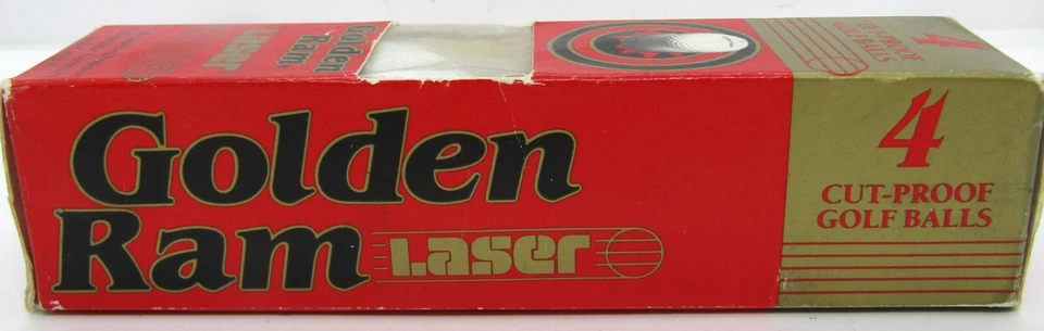 Golden Ram Laser White Box of 4 Golf Balls. - Image 2 of 4