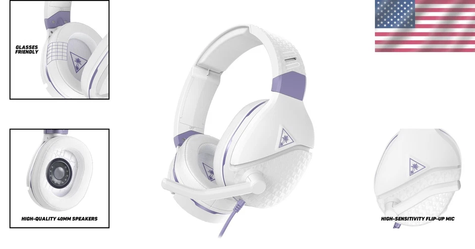 Multiplatform Gaming Headset - Xbox, PS5, PC, Mobile - White - Image 2 of 4