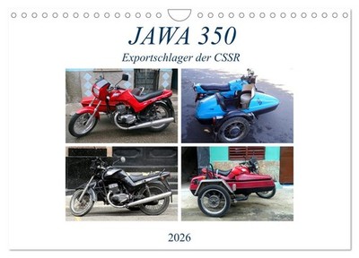 JAWA 350 - Exportschlager der CSSR (Wandkalender 2026 DIN A4 quer), CALVENDO Mon
