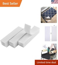 1" x 4" White Hook and Loop Fasteners - 15 Sets for Strong Adhesive Support