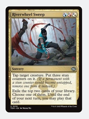 Riverwheel Sweep | MTG TDM Tarkir | EDH Commander Tap Stun Counters | NEW NM