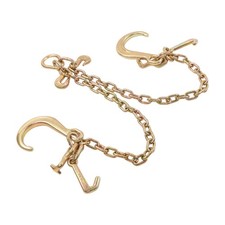 516 X 2 G70 V-chain Bridle W 8 Medium J Hooks T- Hook J-hook Grab Hooks
