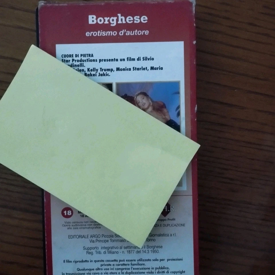 Cuore di pietra VHS Le Dive Dell'Hard - Luce Caponegro Selén - Immagine 3 di 4