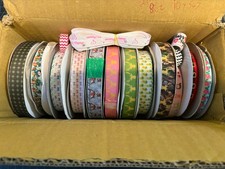 Patterned Ribbon Lot, 5/8 And 3/8 Wide, Over 200yrds