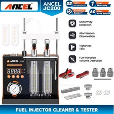 ANCEL JC200 Car Motorcycle Fuel Injector Tester Uniformity Volume Tightness Test