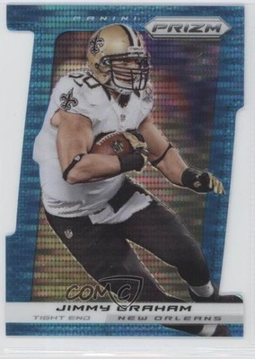 2013 Panini Prizm Light Blue Pulsar Prizm Die-Cut 13/15 Jimmy Graham #145 4t0