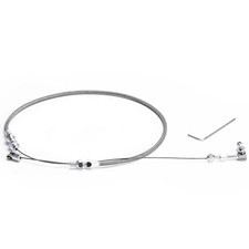 24" Braided Throttle Cable Kit Universal Accelarator Adjustable Throttle Cables