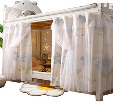 Blackout Bottom Bunk Bed Curtains Yarn Cloth Breathable Thickened Bed Canopy