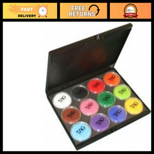 Vibrant Face and Body Paint Set - 12 Colors, 32g Each, Perfect for Festivals & E