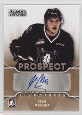 2015-16 Leaf ITG Heroes & Prospects Prospect Josh Mahura #PS-JM1 Auto 1h5