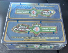 2003 Topps Chrome Baseball Series 1 Factory Sealed Box 24 Packs MLB - See Pics