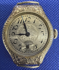 Elgin Wind-Up Watch Fancy Gold Filled Case NOT RUNNING 26mm NO CRYSTAL