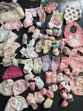 Baby Sock Hat Bib Lot 59 Pieces