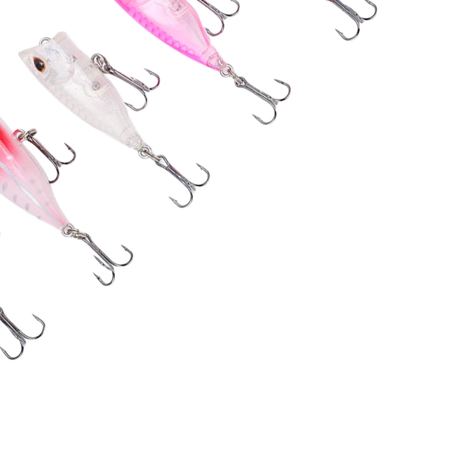 6Pcs Hard Bait Top Water Fishing Poppers 3D Eyes Lifelike Swimbait - Image 9