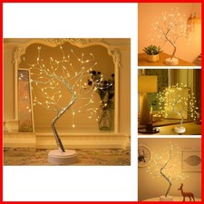 Hwylizg Fairy Light Spirit Tree,20" Tabletop Bonsai 108 LED Tree Light, USB Or